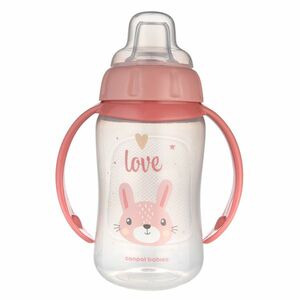 CANPOL BABIES Tréninkový hrníček s úchyty cute animals zajíc 320 ml obraz