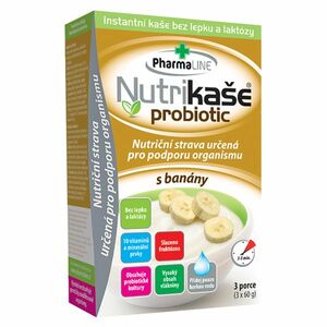 PHARMALINE Nutrikaše probiotic s banány 3 x 60 g obraz