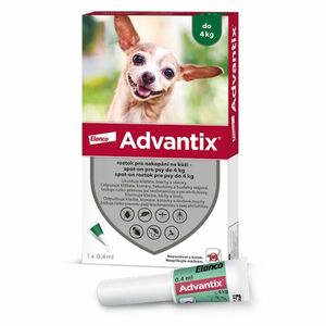 ADVANTIX Spot-on pro psy do 4 kg 0, 4 ml 1 pipeta obraz