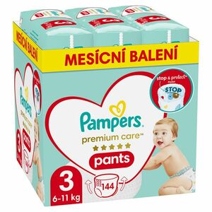 PAMPERS Premium Care vel. 3 plenkové kalhotky 6-11 kg 144 ks obraz