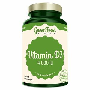 GREENFOOD NUTRITION Vitamin D3 4000IU 90 kapslí obraz