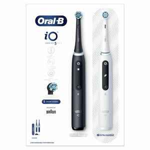 ORAL-B Series iO 5 duo black white elektrické zubní kartáčky 2 kusy obraz