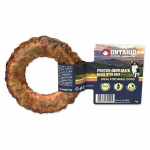 ONTARIO Žvýkací bagel Protein hovězí 8, 9 cm obraz