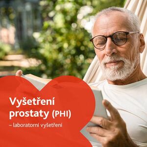 Vyšetření prostaty PHI - laboratorní vyšetření obraz