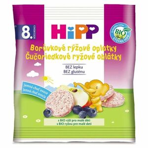 HIPP Sušenky borůvkové rýžové oplatky BIO 30 g obraz