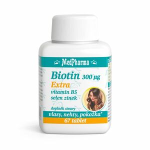 MEDPHARMA Biotin 300 µg extra 67 tablet obraz