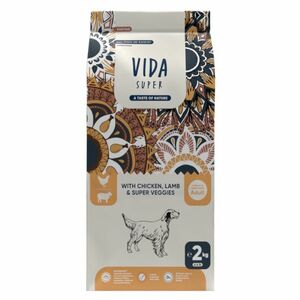 KRAFTIA Vida Super Adult M/L Hunting Chicken&Lamb granule pro psy, Hmotnost balení: 12 kg obraz