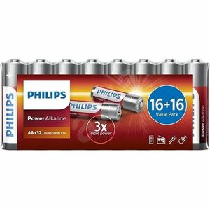 PHILIPS LR6P32FV/10 Power Alkaline tužkové baterie 32 kusů obraz