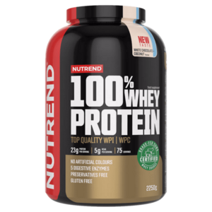 NUTREND 100% Whey protein bílá čokoláda a kokos 2250 g obraz