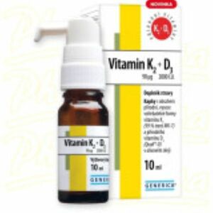 GENERICA Vitamin K2 90 mcg + D3 2000 I.U.kapky 10 ml obraz