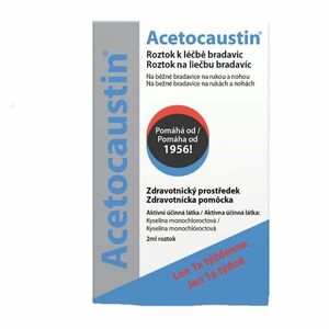 ACETOCAUSTIN Roztok k léčbě bradavic 2 ml obraz