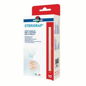 MASTER AID Sterigrap Náplasťové stehy sterilní 100 x 6 mm 10 kusů obraz