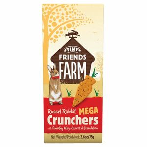 SUPREME Tiny Friends Farm Mega Crunchers seno, mrkev a pampeliška 75 g obraz