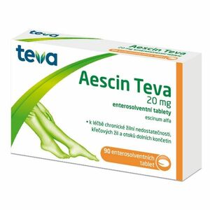 AESCIN-TEVA 20 mg 90 tablet obraz