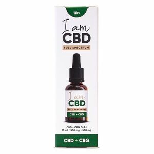 I AM CBD Full Spectrum CBD 5 % + CBG 5 % konopný olej original 10 ml obraz