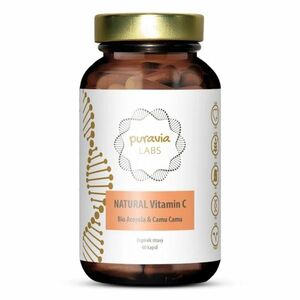 PURAVIA LABS Přírodní vitamin C (bio acerola) s Camu Camu 60 kapslí obraz