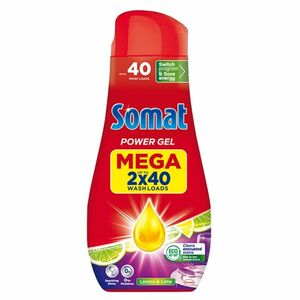 SOMAT Gel do myčky All-in-1 Lemon & Lime 2 x 720 ml 80 dávek obraz