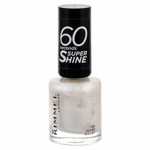 RIMMEL LONDON 60 Seconds Lak na nehty Super Shine 730 Silver Bullet 8 ml obraz