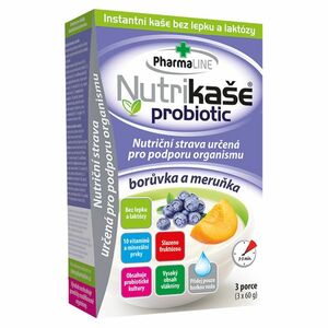 PHARMALINE Nutrikaše probiotic meruňka a borůvka 3 x 60 g obraz