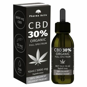 PHARMA ACTIV CBD 30% organic 3000 mg Full Spectrum 10 ml obraz