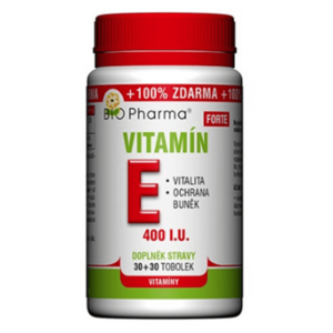 BIO PHARMA Vitamín E Forte 400 I.U.30+30 tobolek obraz