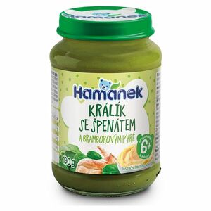 HAMÁNEK Králík se špenátem a bramborovým pyré 6m+ 190 g obraz