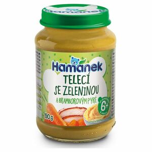 HAMÁNEK Telecí se zeleninou a bramborovým pyré 6m+ 190 g obraz