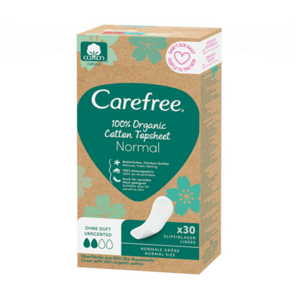 CAREFREE Slipové vložky Organic Cotton Normal Varianta 30 kusů obraz