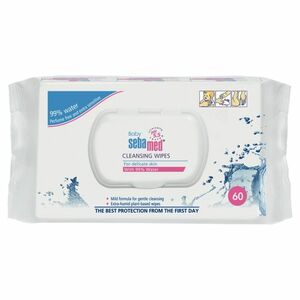 SEBAMED Dětské vlhčené ubrousky s 99% vody 60 ks obraz