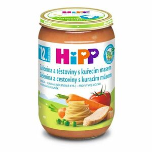 HIPP Menu bio zelenina a těstoviny s kuřecím masem 12m+ 220 g obraz