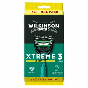 WILKINSON Xtreme3 Sensitive Comfort jednorázový holicí strojek pro muže 12 kusů obraz