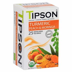 TIPSON Turmeric Peach & Moringa 25 sáčků BIO obraz