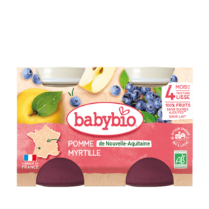 BABYBIO Jablko a borůvky 2x130 g obraz