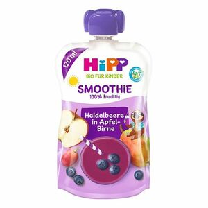 HIPP 100% Ovoce smoothie jablko hruška borůvky BIO 120 ml obraz