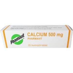 PHARMAVIT Calcium 500 mg 20 šumivých tablet obraz