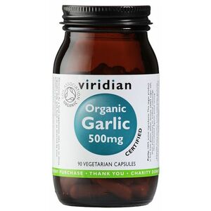 VIRIDIAN Garlic 500 mg Organic 90 kapslí obraz