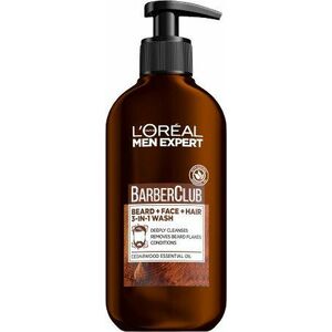 L'ORÉAL PARIS Men Expert Barber Club čisticí gel na vousy, tvář a vlasy 3v1, 200 ml obraz