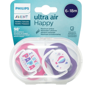 Philips Avent Šidítko Ultra air Text 6-18m 2 ks obraz