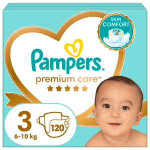 PAMPERS Premium Care plenky vel. 3, 6-10 kg, 120 ks obraz