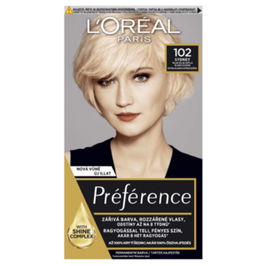 L'ORÉAL PARIS Barva na vlasy Féria Préférence Odstín: 102 Velmi velmi světlá blond duhová obraz