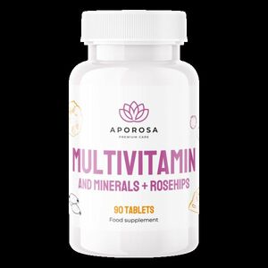 APOROSA Multivitamin a minerály s šípky 90 tablet obraz