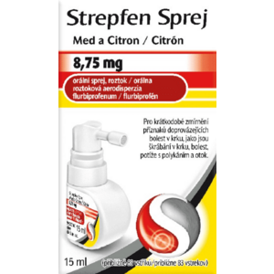 STREPFEN 8, 75 mg, Sprej, Med a Citron 15 ml obraz