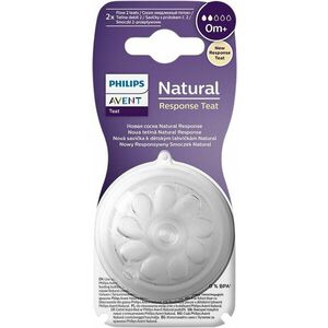 PHILIPS AVENT Savička Natural Response 2 novorozenecký průtok 0m+, 2 ks obraz