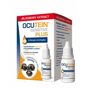 OCUTEIN Sensitive Plus oční kapky 15ml + Fresh 15 tobolek obraz