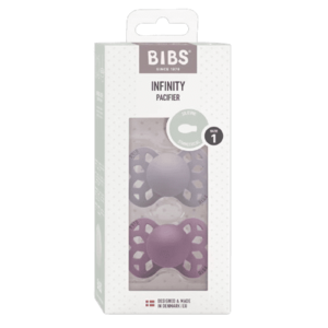 BIBS Infinity symetrické dudlíky ze silikon, velikost 1, Fossil Grey / Mauve 2 ks obraz