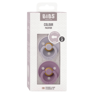 BIBS Colour symetrické dudlíky z přírodního kaučuku velikost 2, Fossil Grey / Mauve 2 ks obraz