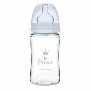 CANPOL BABIES Lahev se širokým hrdlem ROYAL BABY modrá 240 ml obraz