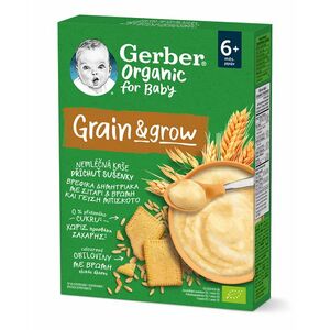 GERBER Organic nemléčná kaše s příchutí sušenky 200 g obraz