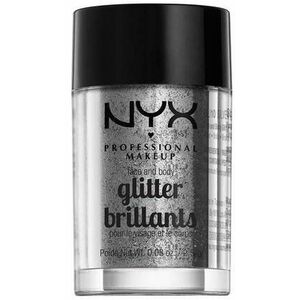 NYX PROFESSIONAL MAKEUP Face & Body Glitter třpytky na obličej i tělo - odstín Silver 2.5 g obraz