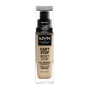 NYX PROFESSIONAL MAKEUP Professional Makeup Can't Stop Won't Stop 24 hour Foundation Vysoce krycí make-up - 6.3 Warm Vanilla 30 ml obraz